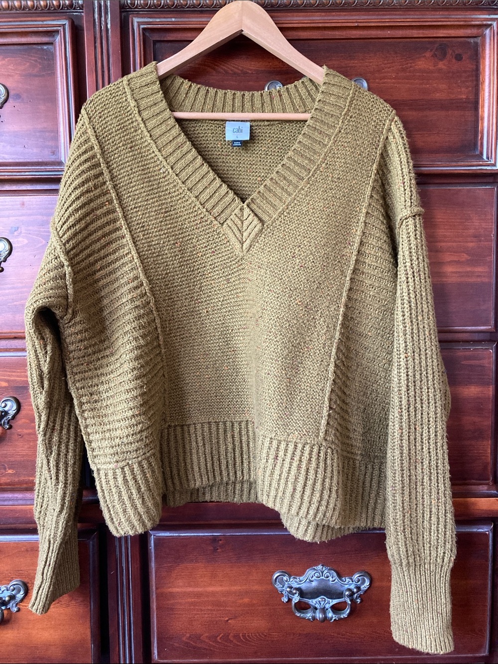 CAbi “Monroe” Chunky Knit Pullover